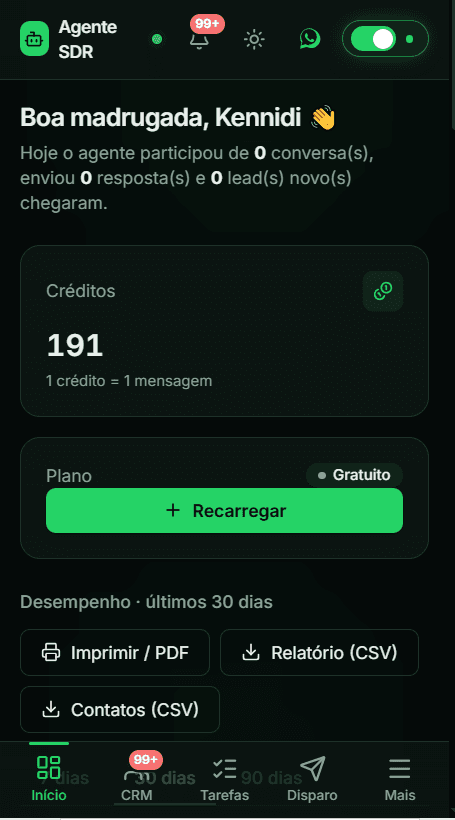 Versão Mobile