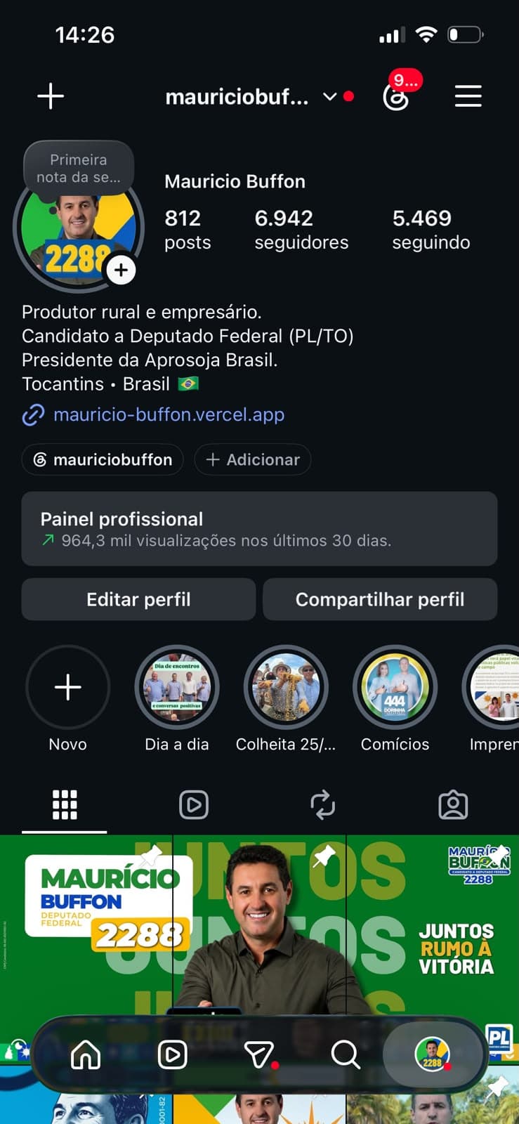 + 1.000.000 de visualizações